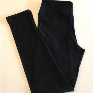 Like New SOLID Black OS LuLaRoe Leggings